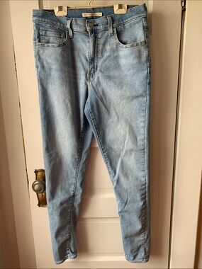 Levi's 720 High-Rise Super Skinny Jeans in Light Blue